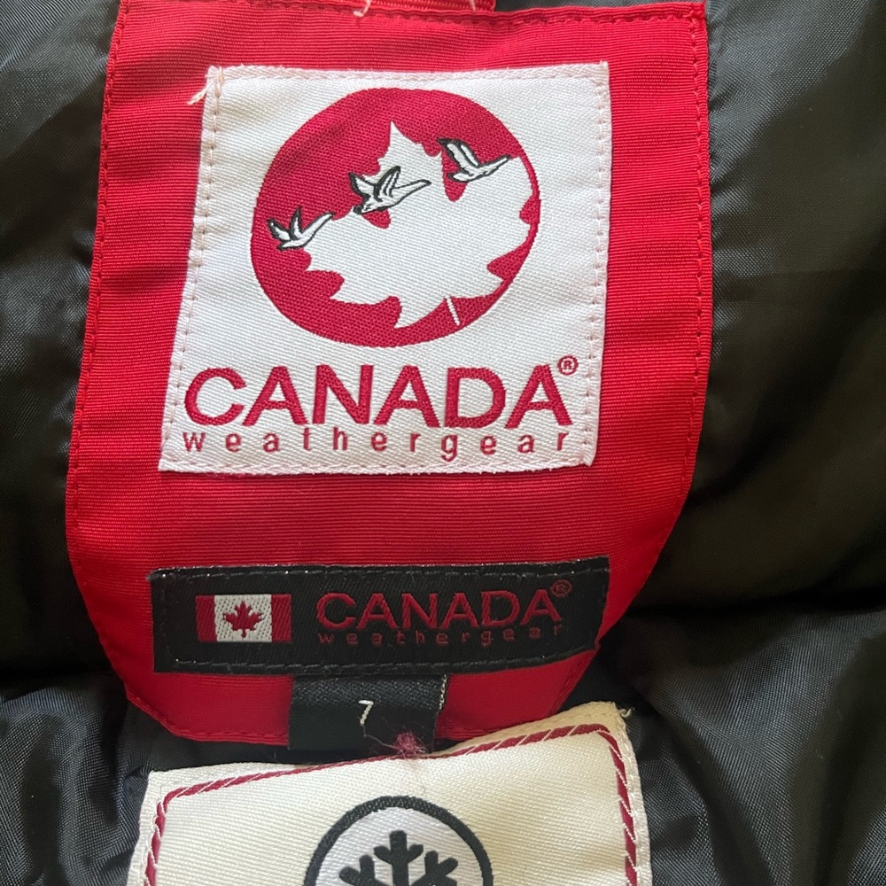 Canada Weathergear Boys Faux Fir Bomber jacket. Size 7